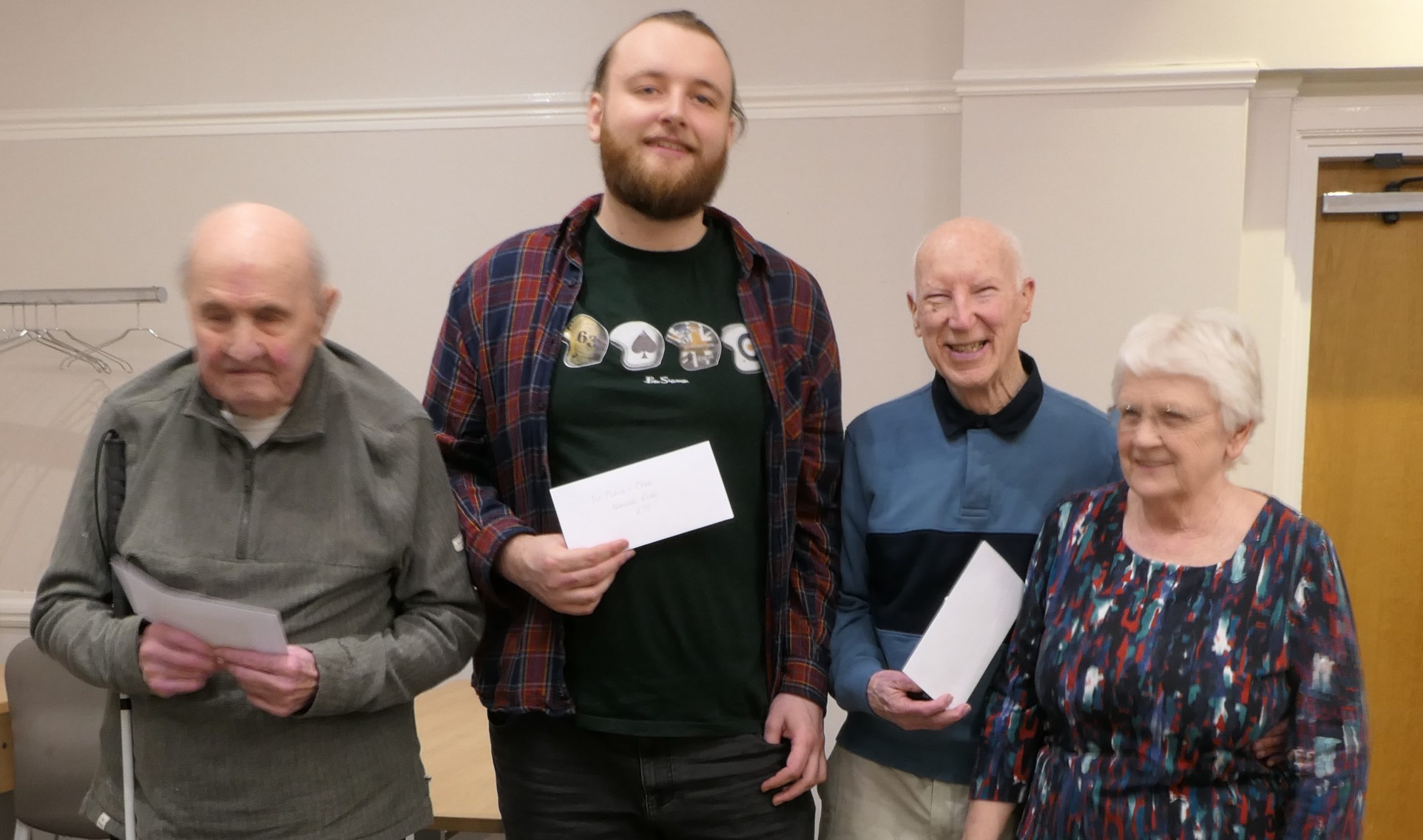 1st Open - Lovell, Read, Armstrong, prizes presented by Pat Armstrong