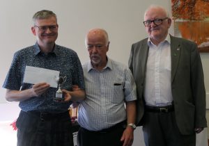 Desmond Masterson (left) - Challengers 1st prize and trophy