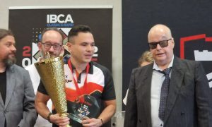 IBCA President, Jorgen Magnusson, at the prize giving