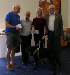 Tony Lawton (left) and Abi Baker (centre right) - joint Rating Prize C