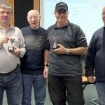 L to R David Clayton (Arbiter), Chris Ross (Open winner), Bill Armstrong (BCA Chairman), Steve Bailey (Challengers winner), Alan Atkinson (Arbiter)