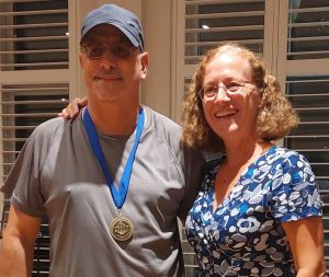 Steve Bailey (L) received the 2026 Graham Lilley Award from BCA Trustee Julie Leonard