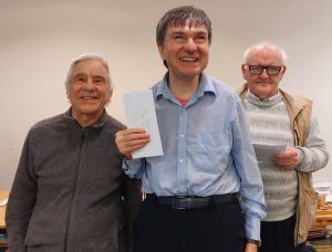 Open 3rd: Gary Wickett (centre)