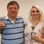 2026 AGM Trophy winners: Open - Chris Ross (L), Challengers - Rosie Irwin