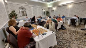 The playing room at the 2026 BCA British Championship